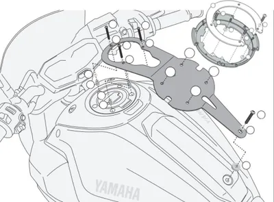 Produktbild von Tankbefestigung GiVi für TANKLOCK Tankrucksäcke