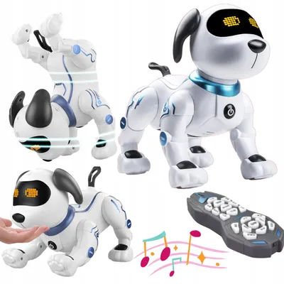 Produktbild von Interaktiver Robo-Hund, ferngesteuert per Stimme mit Fernbedienung und Befehlen
