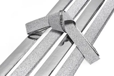 Produktbild von Gebrüder Bertels Papierstreifen Glitter Silber 15mm 24 Stk 45cm 110g/qm