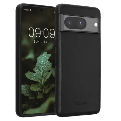 Produktbild von kalibri Leder Hülle kompatibel mit Google Pixel 8 - Handyhülle Cover - Handy Hardcover Schutzhülle Bumper Schwarz