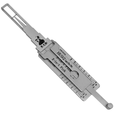 Produktbild von Originaler Lishi Auto-Werkzeug-Decodierer HU92 2-in-1 mit einfachem Heber für Zündschloss, Türen und Kofferraum, kompatibel mit BMW / MINI / Range Rover