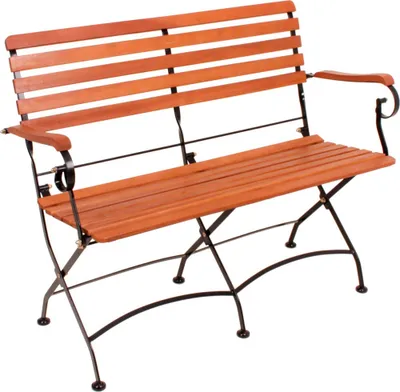 Obrázek produktu pro Zahradní lavice Garden Pleasure Vienna 304933 hnědé dřevo 116,0 cm