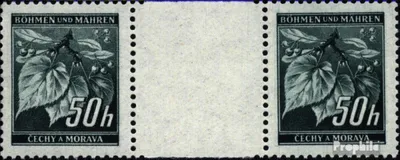 Produktbild von Briefmarken Böhmen und Mähren 1940 Mi 55ZW Zwischenstegpaar postfrisch Freimarken