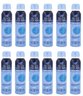 Produktbild von Felce Azzurra - 12x 150ml Deodorant Spray Classico Formel IdraTalk, Wirksamkeit 48 Stunden, Keine Flecken