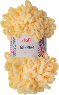 Produktbild von Wolle "Krinkle", 200 g Hellgelb