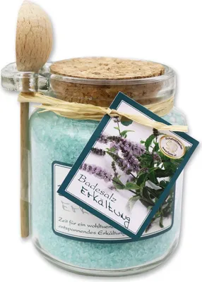 Produktbild von Florex - Badesalz im Glas mit Holzlöffel, Erkältung