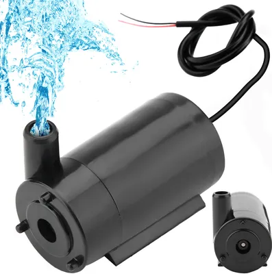 Produktbild von Mini Wasserpumpe für Aquarium Garten Brunnen Klein Teichpumpe Tauchpumpen Minipumpe Springbrunnenpumpe 80l/h Pumpe Hydroponiksystem Schwarz Retoo