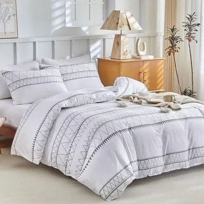 Produktbild von Unyqoos®️ Bohemian Stil Bettwäsche Set mit Kissenbezügen und Reißverschluss