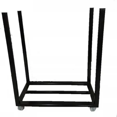 Produktbild von Kaminholzkorb Stahl Holztragekorb Holzkorb Schwarz Brennholzkorb Feuerholzkorb