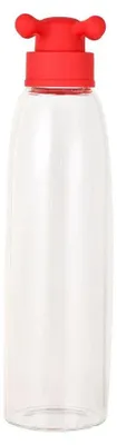 Image de Bouteille Benetton en borosilicate 750 ml, transparente et rouge  Transparente et rouge, taille unique