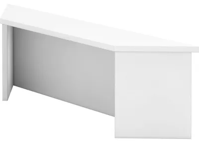 Zdjęcie produktu dla VWB90/W Blat Hammerbacher do wspornika narożnego - 113 cm, 1OH, biały