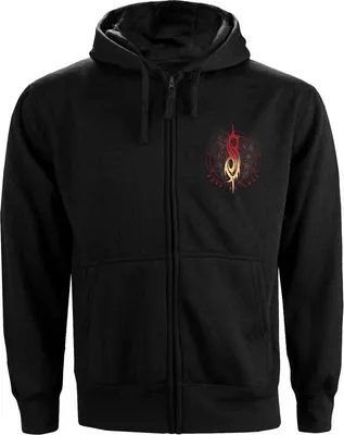 Produktbild von Slipknot - "Burn Me Away" mikina s kapucí a zipem pro muže/dámy uni RO1942 (XXL) (Black)