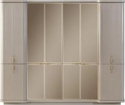 Image de Armoire beige Armoire penderie Chambre à coucher Armoire en bois Meubles