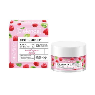 Zdjęcie produktu dla Bielenda ECO Sorbet Malina Krem nawilżająco-kojący, 50 ml