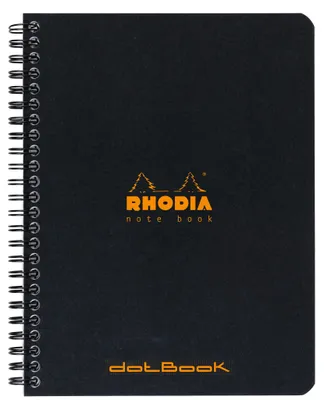Produktbild von Rhodia Notebook A5+ Dot 80Bl schwarz