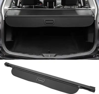 Produktbild von Kofferraumabdeckung für Honda CRV 2012-2016, Heckkofferraumablage, Gepäcksicherheitsschutz, Schattierung, Leinwand, Schwarz mit Carbonfaser-Muster.