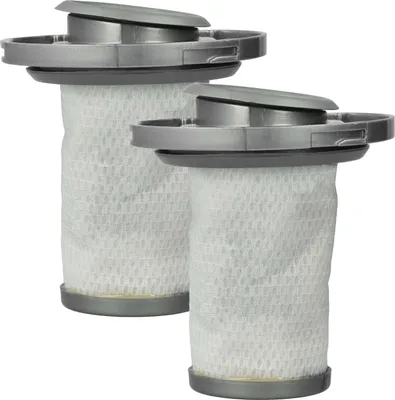 Produktbild von vhbw 2x Trennfilter kompatibel mit Rowenta RH9681, RH9680, RH9679, RH9678, RH9677, RH9695, RH9690 Staubsauger - Ersatz-Filter, Abwaschbar Grau Weiß