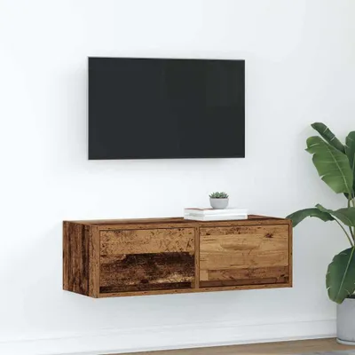 Produktbild von PUEAZU TV-Schrank Altholz-Optik 80x31x25,5 cm Holzwerkstoff - TV-Schränke &27219