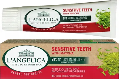 Produktbild von Langelica Zahnpasta Sensitive Zhne Matcha 75ml Fluoridfrei Natrlich