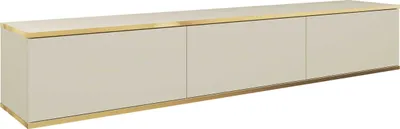 Produktbild von Masseno TV-Schrank VENEZIA 175 cm Fernsehschrank mit 3 Türen TV-Lowboard für Wohnzimmer Modern 175x32x30 cm Beige / Beige