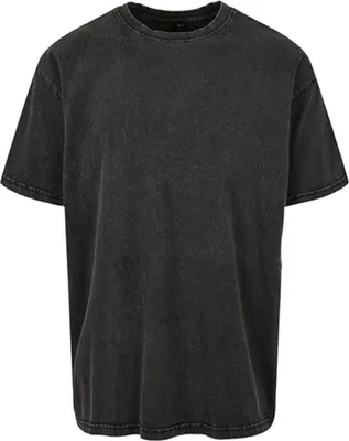 Produktbild von Build Your Brand BY189 | Herren T-Shirt Acid Washed Heavy Oversize Tee - Farbe: Black - Größe: XS