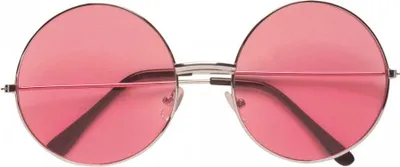 Produktbild von Pinke 70er Sonnenbrille als Kostümzubehör