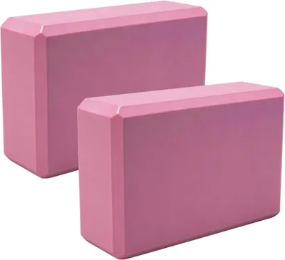 Produktbild von Yogablöcke 2er Set, 23x15x7,5 cm, rosa, EVA, rutschfest, für Fitness