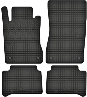 Produktbild von Gummimatten passend für  Mercedes CLS W219 (2004-2010) Gummi Fußmatten Satz Schwarz + Stopper