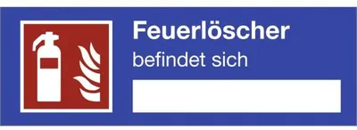 Produktbild von Dreifke® Aufkleber Hinweisschild für einen Feuerlöscher ISO 7010, Folie, 120x...