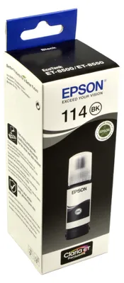 Produktbild von Epson 114 EcoTank Pigment Black ink bottle, Original, Schwarz, Epson, ET-8500, Standardertrag, 70 ml
