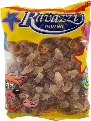 Produktbild von Ravazzi Bottiglie Cola Sour, Saure Colaflaschen Fruchtgummi, 1 kg