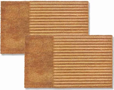 Produktbild von Astra Fußmatte für Innen und Außen COCO SHAPE 2ER SET Beige 45 x 75 cm