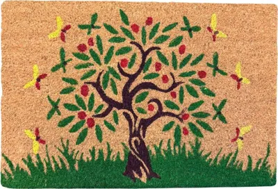 Zdjęcie produktu dla Mata z włókna kokosowego HOME ELEMENTS, drzewo, 40x60 cm