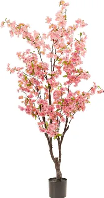 Produktbild von Kunstpflanze Kirschblüte Prunus - Rosa - 175cm - Täuschend echte