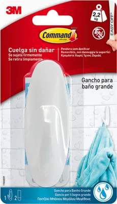 Immagine prodotto di Gancio per appendere 3M 2,2 kg legno bianco plastica (1 pezzo)