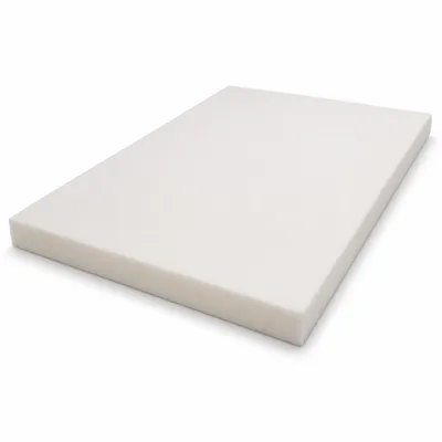 Produktbild von All4All Polsterschaum T25 RG25/44 120 × 200 × 10 cm – Schaumstoffplatte mittelfest, zuschneidbar, Weiß, KI-generiertes Bild