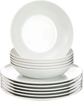 Produktbild von Famanu Servierschalen Set mit Suppentellern - Weiß