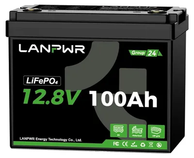 Image de Batterie, connectivité Bluetooth, autonomie prolongée, 12,8 V, 100 Ah (avec Bluetooth)