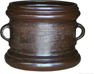 Produktbild von KERAZO XL Keramik Blumentopf Pflanzkübel Ambos 50x46 cm frostfest, standfest, Farbe: Braun