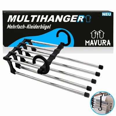 Obrázek produktu pro MULTIHANGER věšák na oblečení z nerezové oceli věšák na oblečení kalhoty háčky na oblečení úspora místa