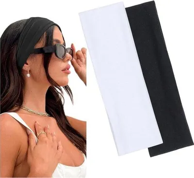 Produktbild von Famanu Elastische Haarbänder Schwarz - Set von 2