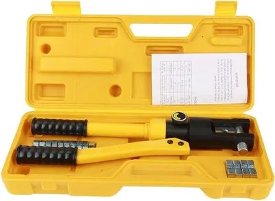Image de Pince à sertir hydraulique 10 t avec dénudeur et matrices de 10 à 120 mm²