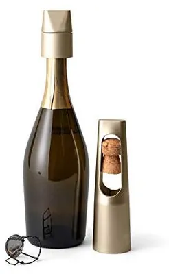 Champagneröffner aus Stahl, Gold, für alle Flaschen, 1 Stück