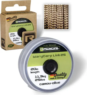 Produktbild von Radical WaryCarp Link Karpfen Vorfach Ø 0,45mm 20m 11,3kg