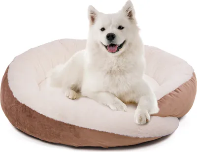 Produktbild von Hundebett Grace · Hundekörbchen · braun-beige · L · ca. 80 x 80 x 22 cm