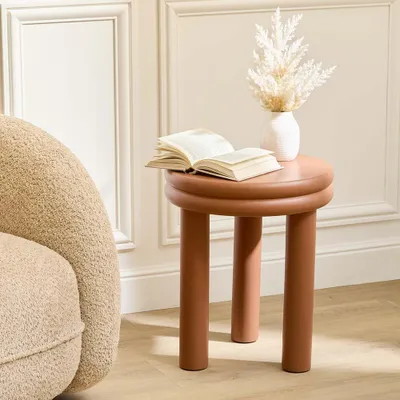 Obrázok produktu pre Eazy Living, príkonový stolík, priemer 40 cm, farba: oranžová