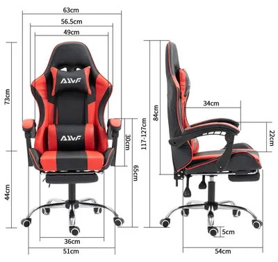 Zdjęcie produktu dla Krzesło biurowe do gier - Ergonomiczne krzesło - Krzesło biurowe - Krzesło do pracy - Krzesło gamingowe - Regulowane oparcie