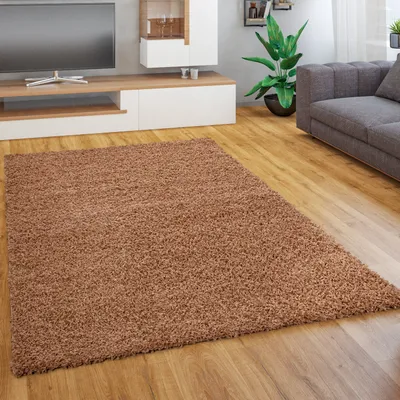 Produktbild von Teppich Wohnzimmer Schlafzimmer Hochflor Shaggy Flokati Einfarbig Weich Modern Grösse 120x170 cm