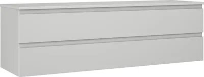 Produktbild von Mexen Orio Badezimmerunterschrank 160 cm mit Arbeitsplatte, 2 Schubladen, graumatt - 91A10-16047-2-BFFC62