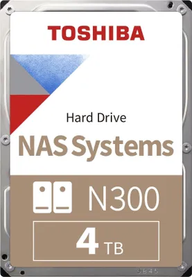 Zdjęcie produktu dla Toshiba N300 NAS Hard Drive 4TB 512MB - Festplatte - Serial ATA (HDWG740EZSTC)